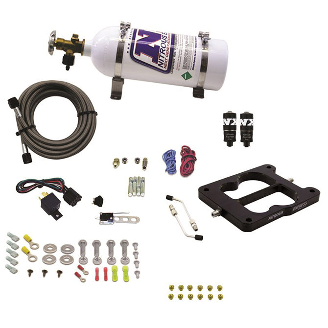Nitrous Express Q-JET/HOLLEY SPREAD BORE HITMAN (100-150-200HP) WITH COMPOSITE BOTTLE NX-40080-12