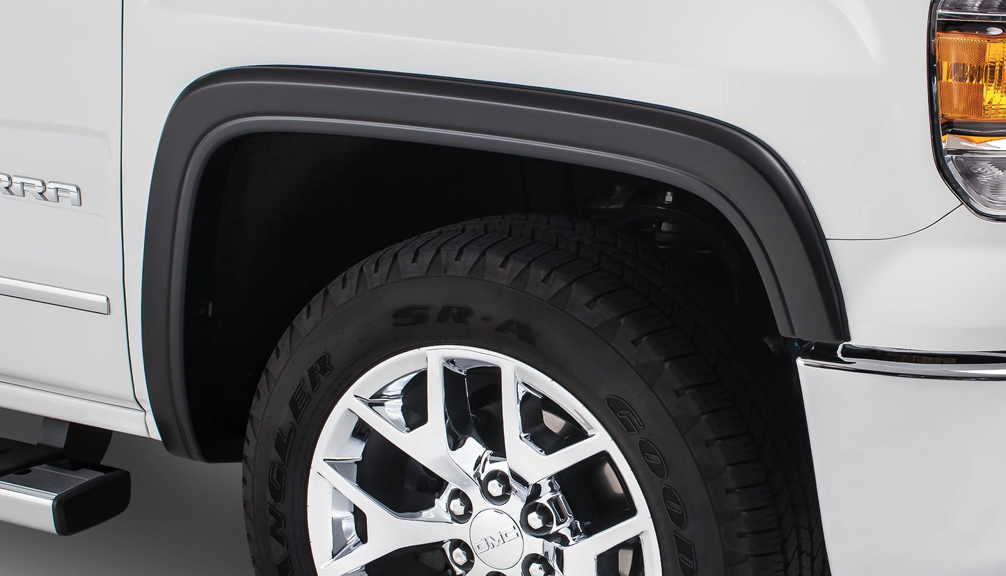 Bushwacker 40067-02 Black OE-Style Smooth Finish Front Fender Flares For 2007-2011 Yukon/Yukon XL 1500 (Excludes Denali)