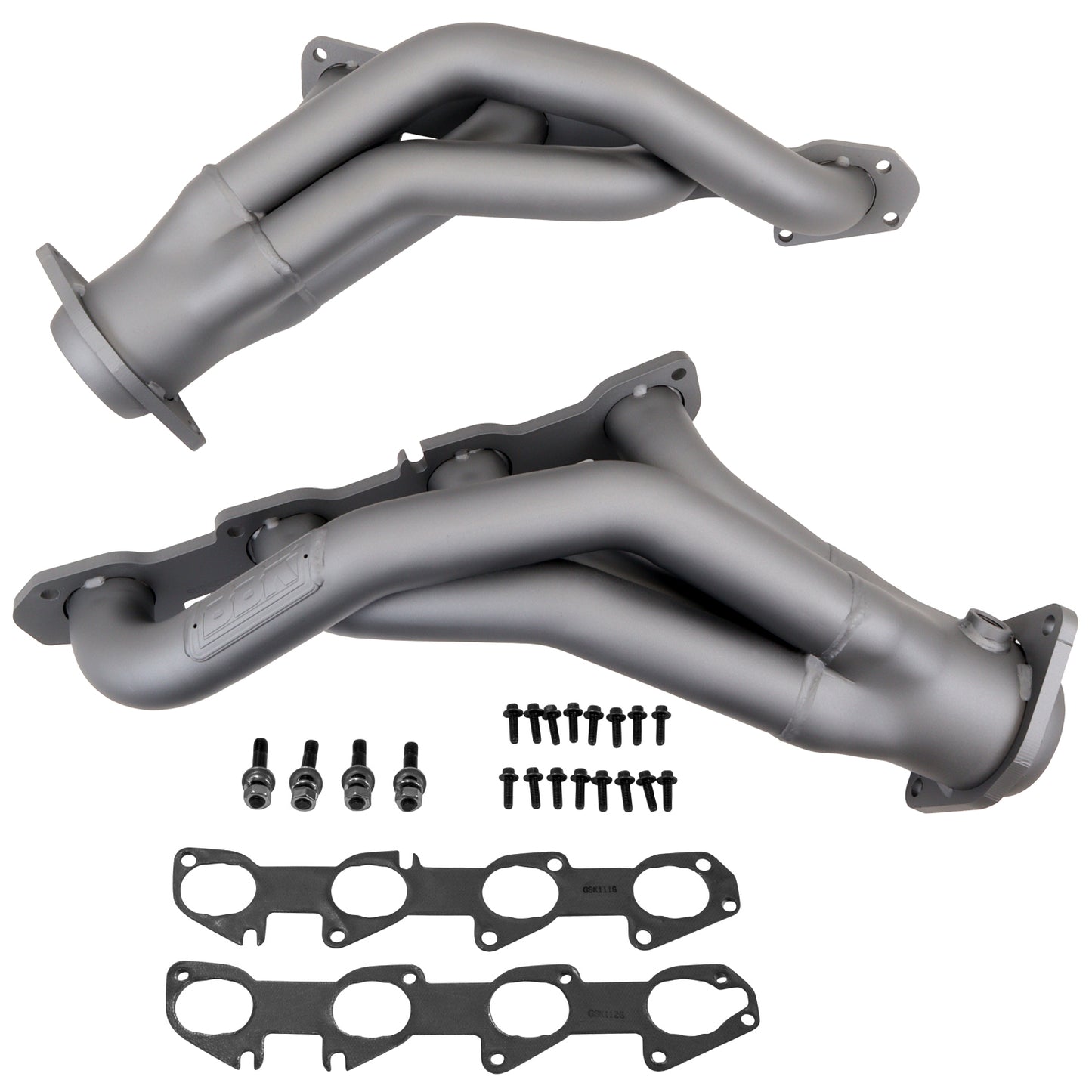 BBK DODGE 6.4L CHALLENGER CHARGER HEMI CARS 1-7/8 SHORTY HEADERS (CHROME) 4019