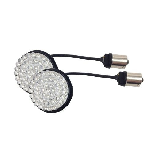 Lazer Star Lights 1156 AMBER LED FULL FACE RETRO FOR HD BULLET SIGNALS LEDK53-156A