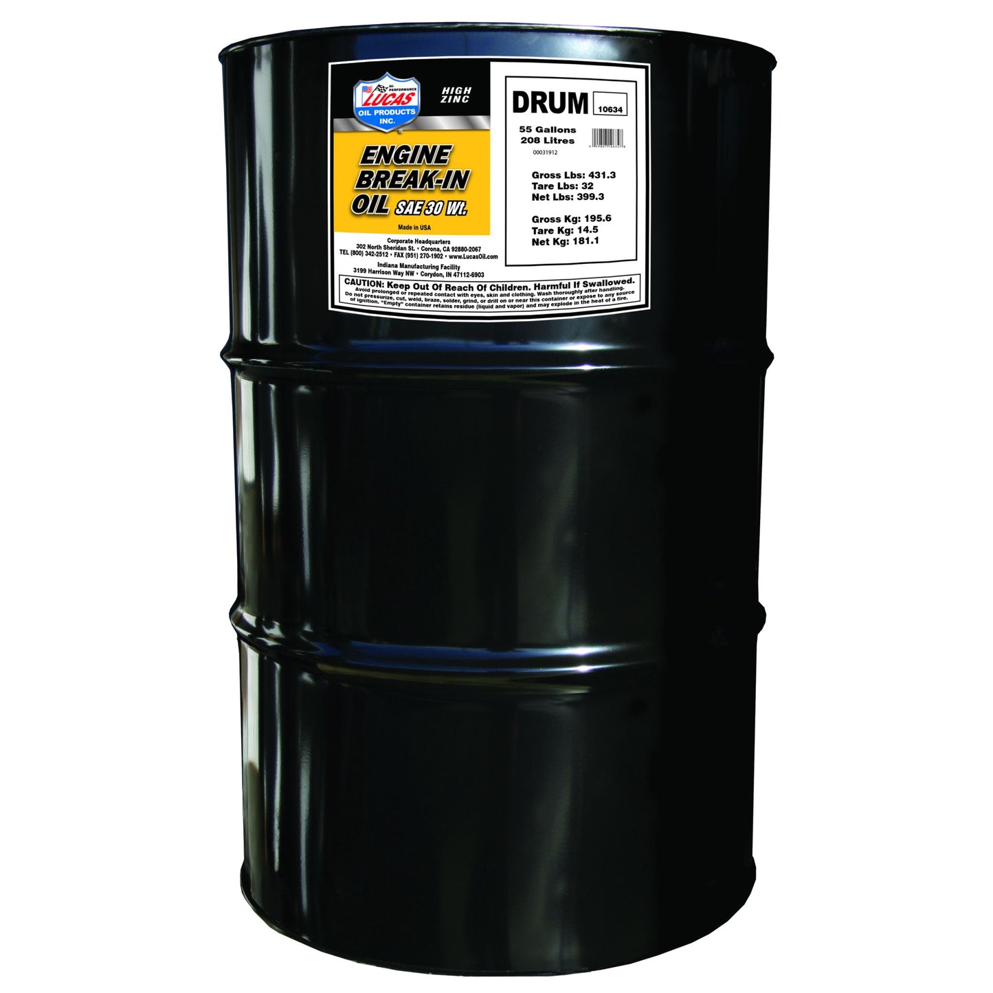 Lucas Oil Products SAE 30wt Break-in Oil 10634
