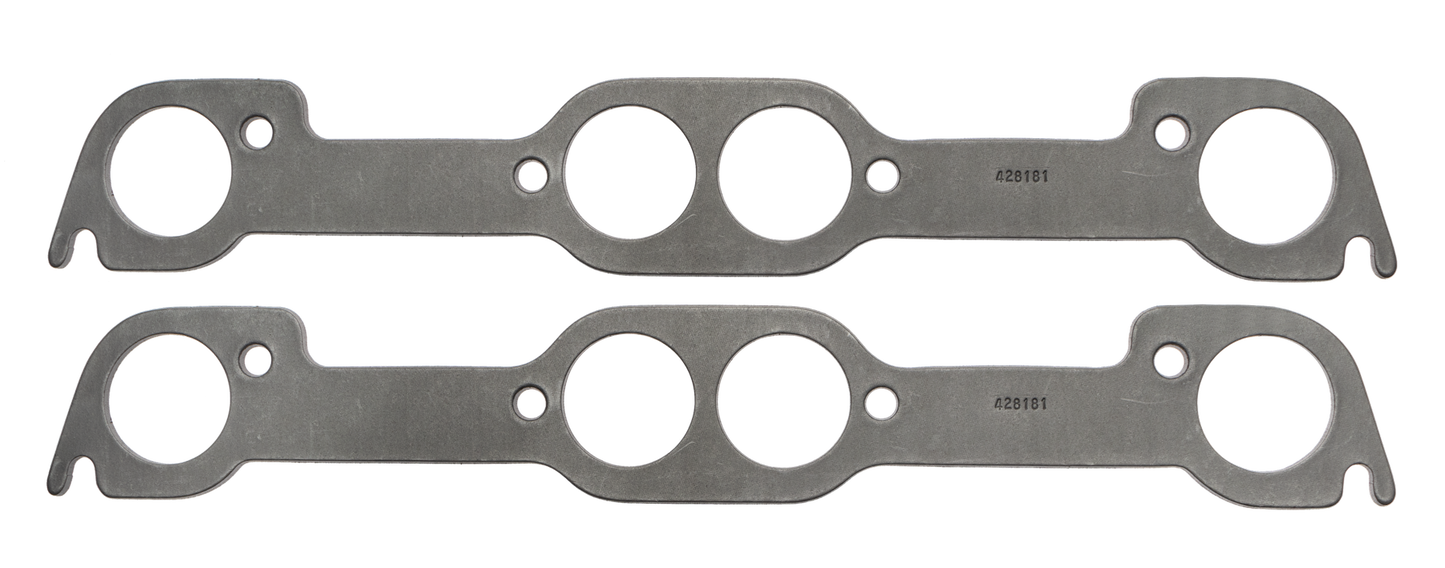 SCE Gaskets PONTIAC V8 H.O/EDEL RND PORT GRAPH-FORM 1/8 THK EXH GSKTS 428181