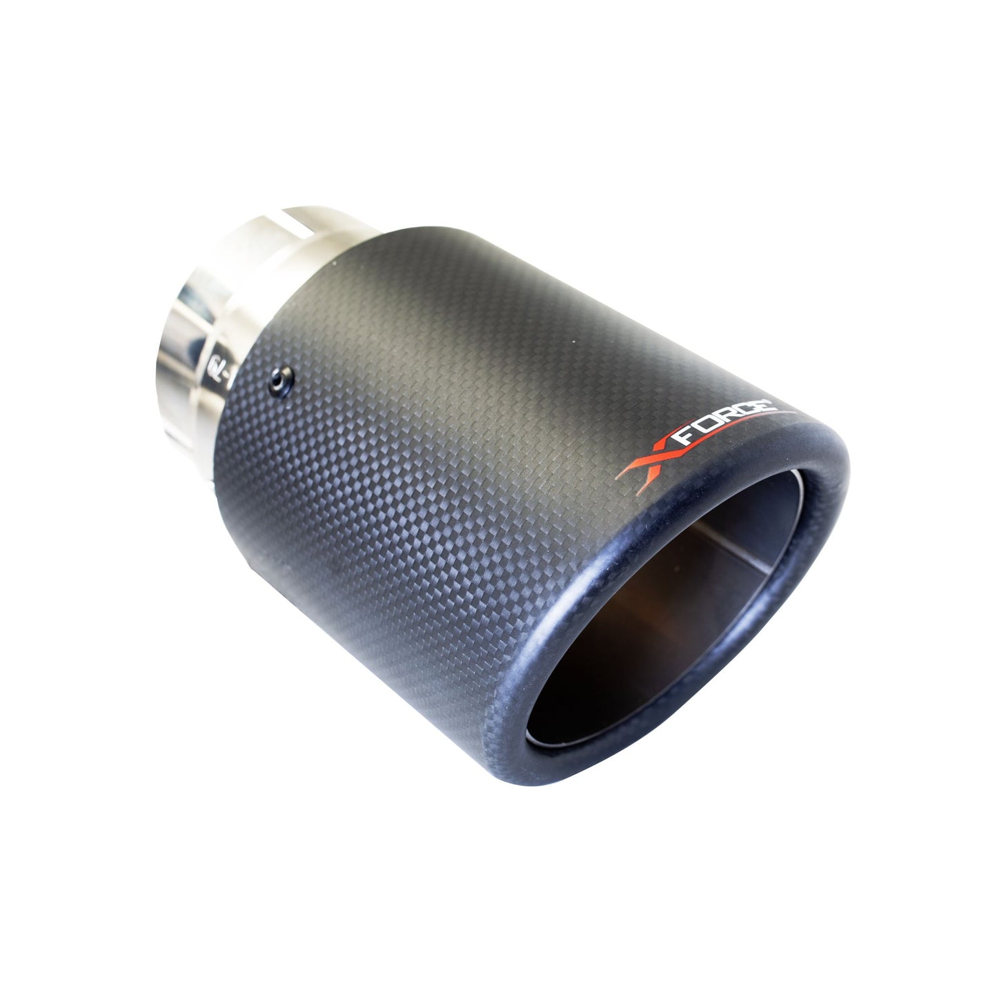 XFORCE VW Golf MKVI R 2008-2013(EU) 2009-2014(US) CARBON FIBER TIP (TC-AW4-63 X2) (for Xforce System ES-VW07-VMK-CBS Only Will NOT Fit OEM); Exhaust Tail Pipe Tip ES-VW07-CF-TIPS