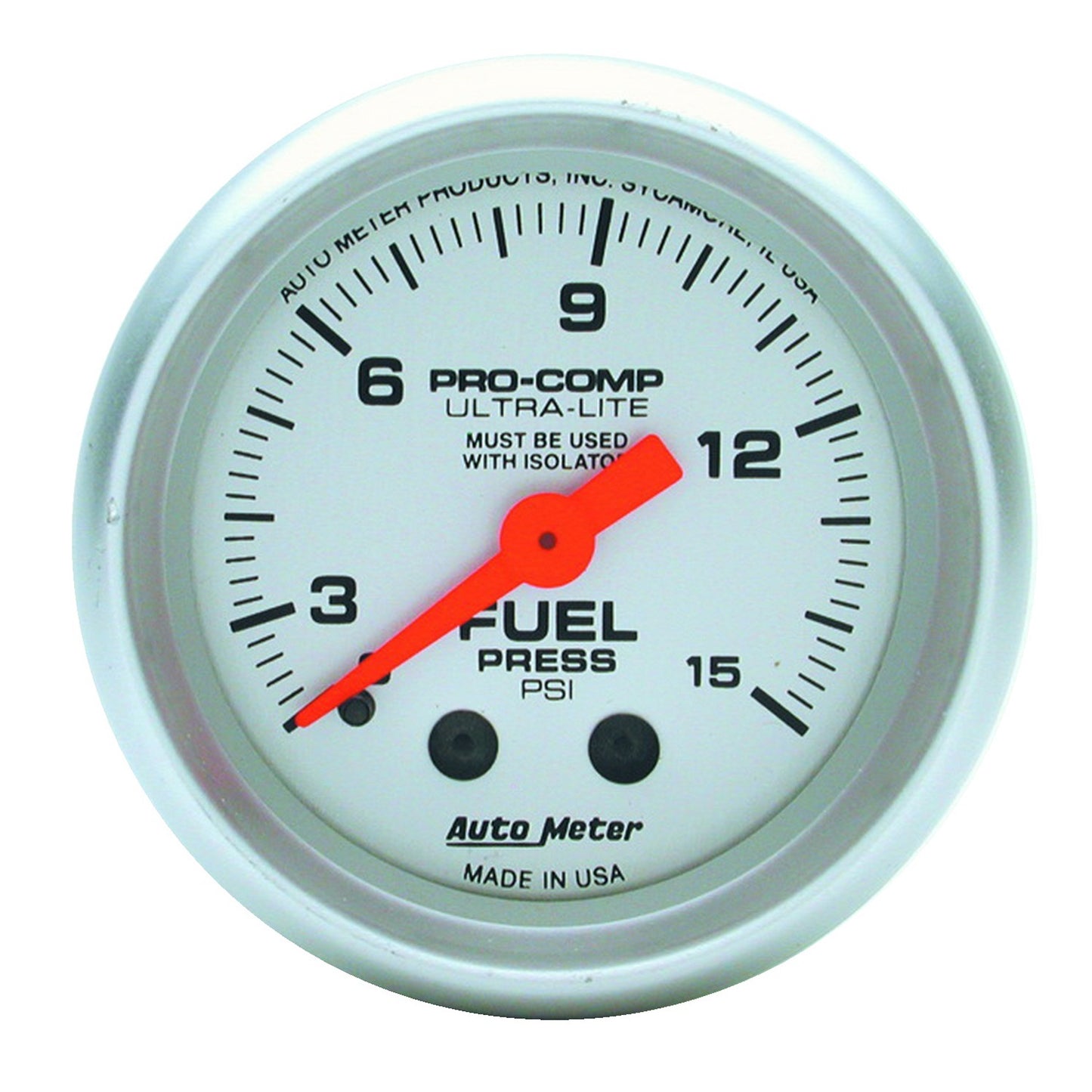 AutoMeter 2-1/16 in. FUEL PRESSURE 0-15 PSI ULTRA-LITE 4311