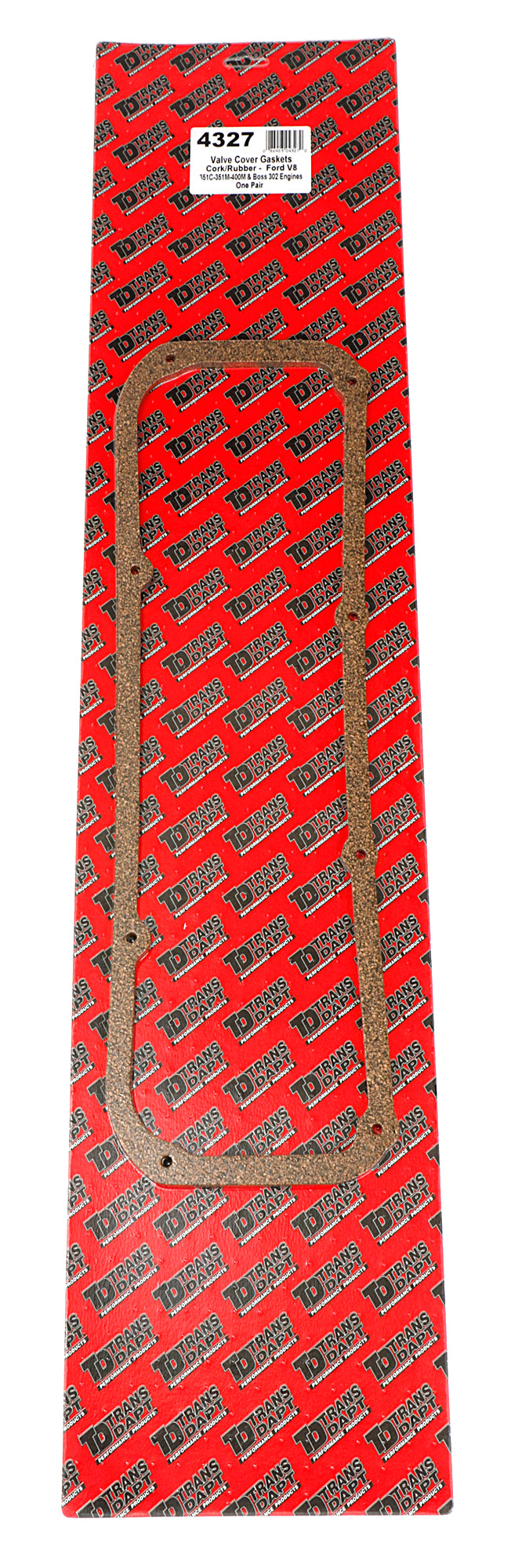 Trans-Dapt Performance Valve Cover Gaskets; Standard-Duty; Ford 351C-351M-400M And Boss 302- Cork/Rubber Nitrile 4327