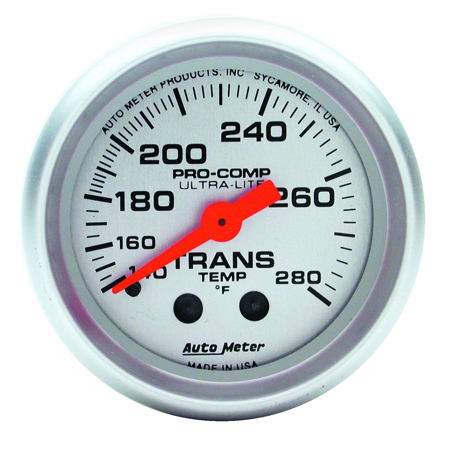 AutoMeter 2-1/16 in. TRANSMISSION TEMPERATURE 140-280 Fahrenheit ULTRA-LITE 4351