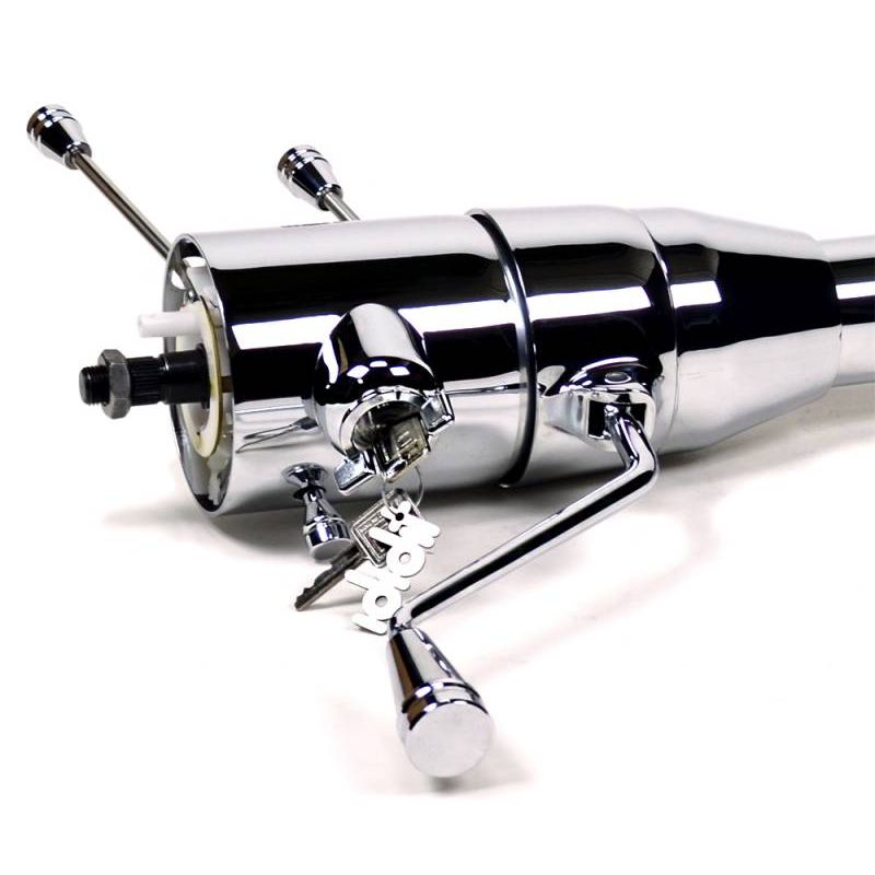 IDIDIT Universal 21 1/4" 9-bolt Tilt/Tele; Tilt Column Shift w/Ignition; Chrome Plate 1590180020