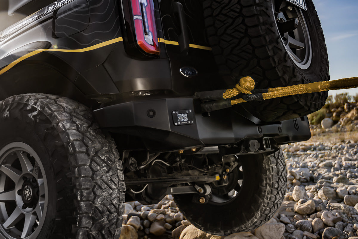 ICON Impact Series Offroad Armor Armor 2021-2022 Ford Bronco Pro Series Rear Bumper 45202