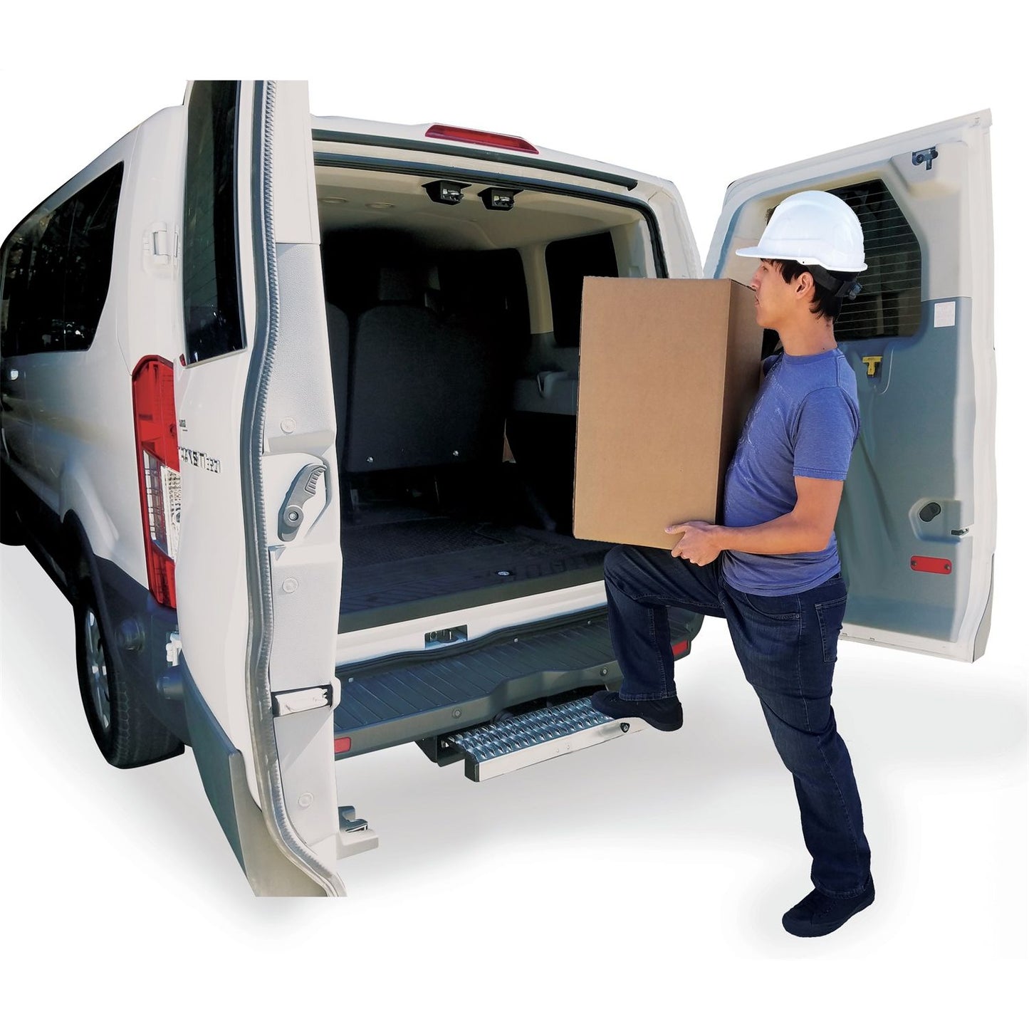CARR - 501079 - WTS; 24 In. Retractable Step (Ford Transit VanRear Door); XP3 Blk /Glvznd
