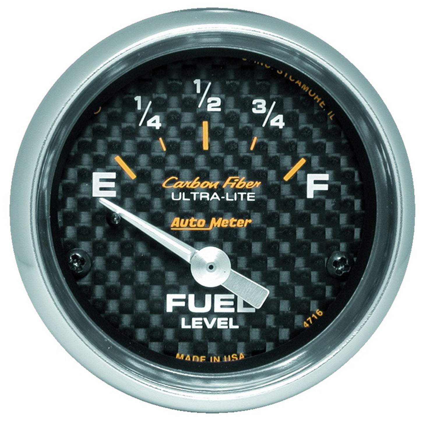 AutoMeter 2-1/16 in. FUEL LEVEL 240-33 O SSE CARBON FIBER 4716