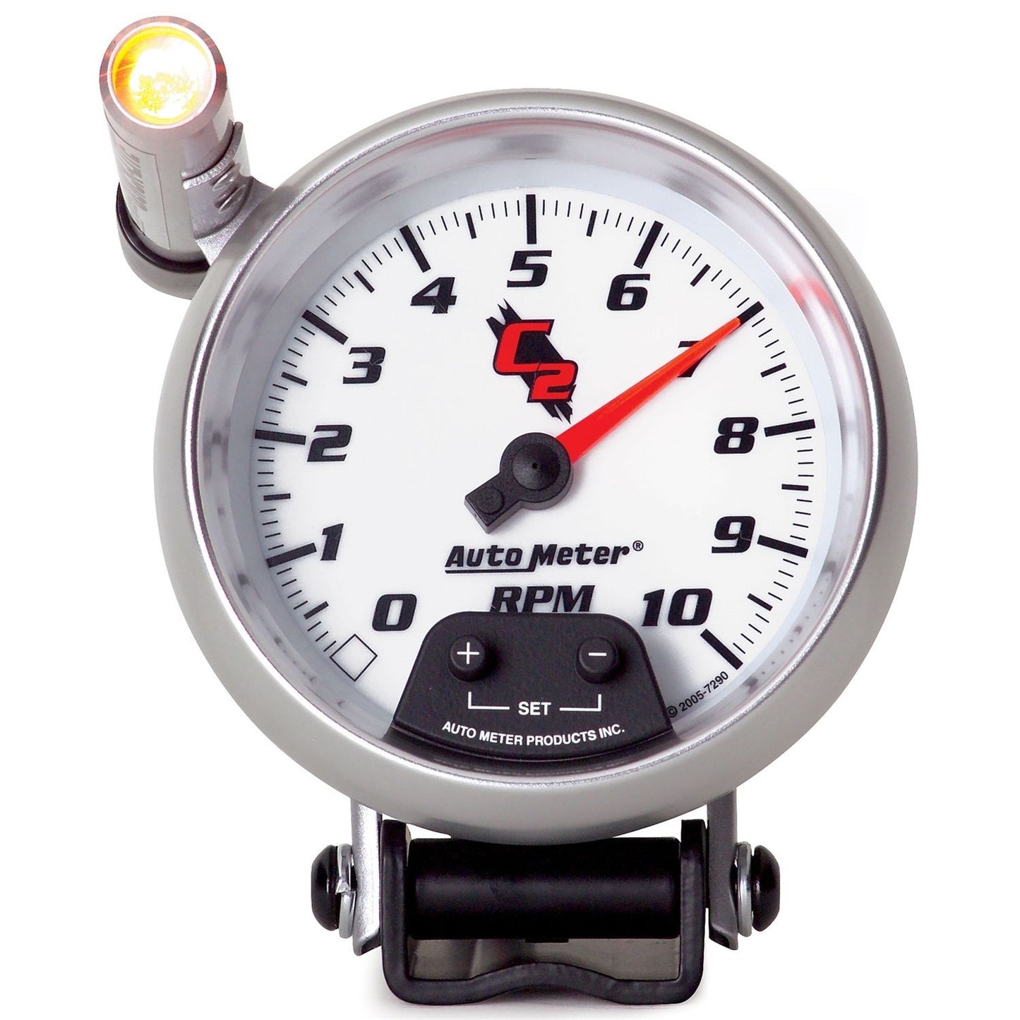 AutoMeter 3-3/4 in. PEDESTAL TACHOMETER 0-10000 RPM C2 7290