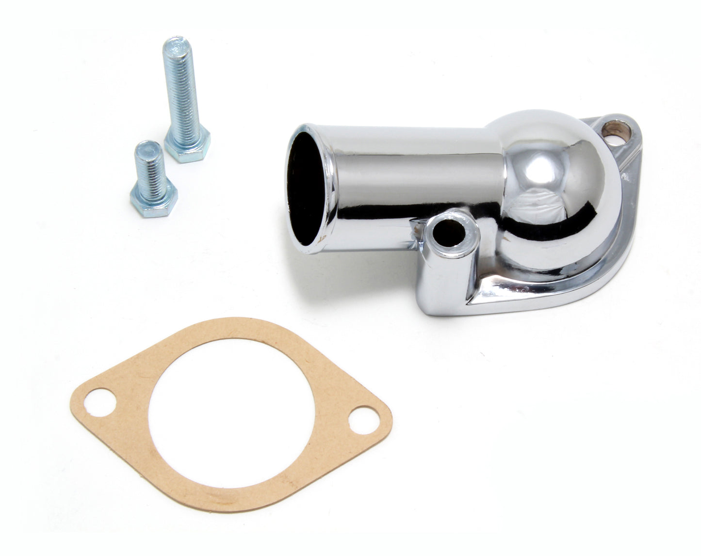 Trans-Dapt Performance Water Neck; Sb And Bb Chevy- Late Model; (Gasket Seal); - Chrome 4789