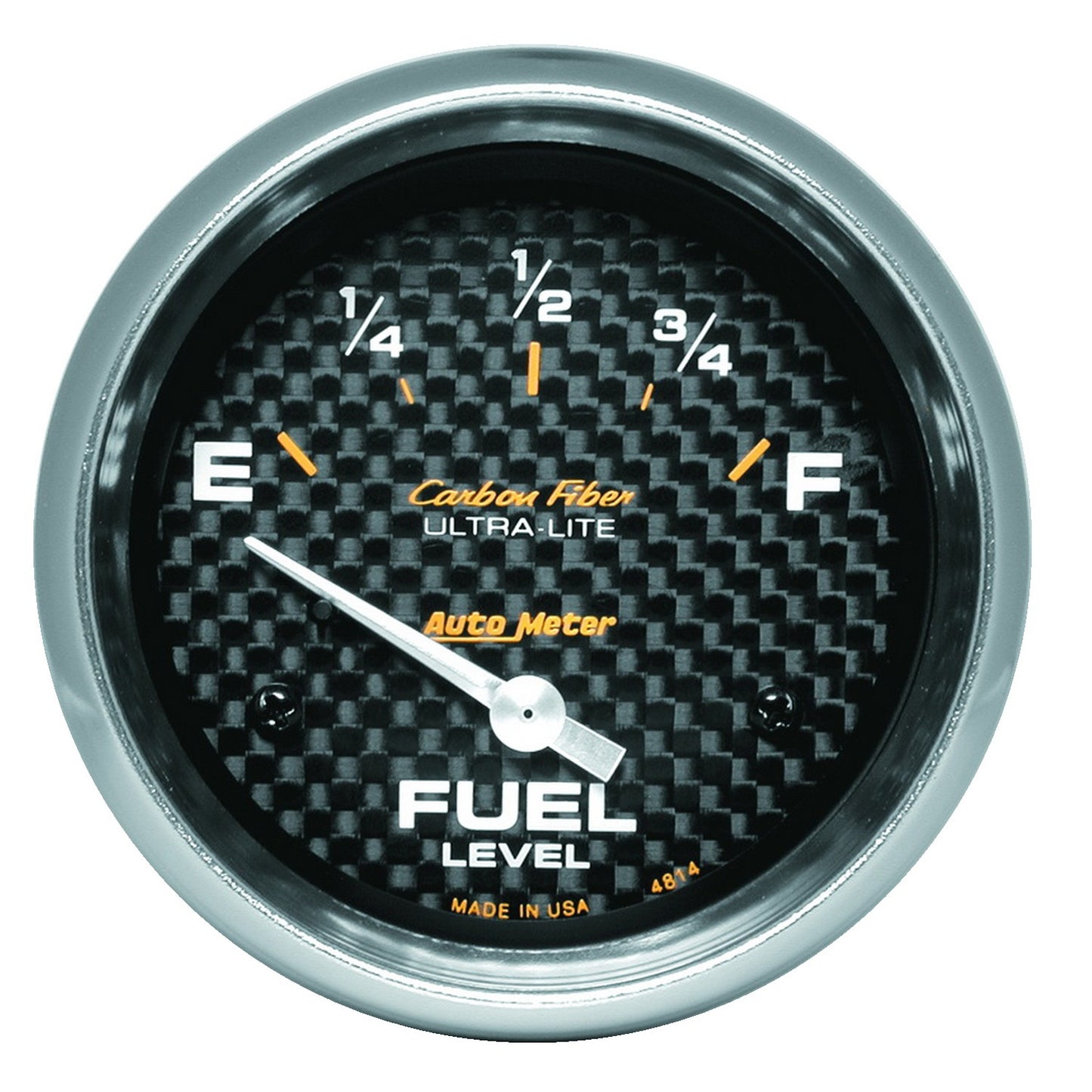 AutoMeter 2-5/8 in. FUEL LEVEL 0-90 O SSE CARBON FIBER 4814