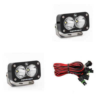 Baja Designs S2 Pro Black LED Auxiliary Light Pod Pair 487801
