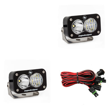 Baja Designs S2 Pro Black LED Auxiliary Light Pod Pair 487803
