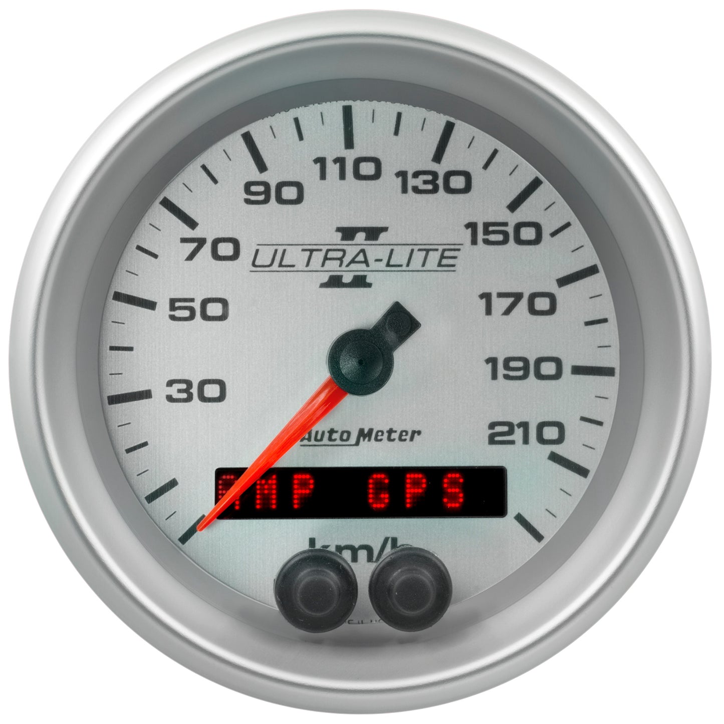 AutoMeter 3-3/8 in. SPEEDO 225 km/h GPS ULTRA-LITE II 4980-M