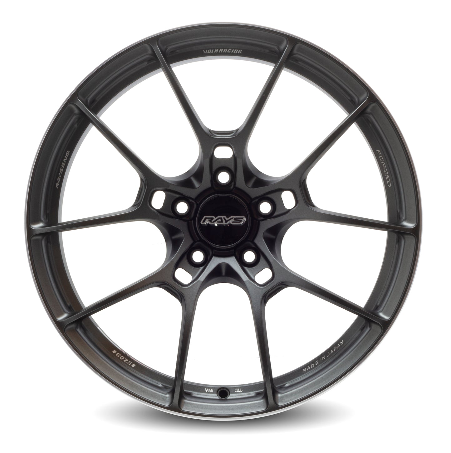 Volk G025 18x10.0 MATTE GUNBLACK / RIM EDGE DC (MK) Wheel