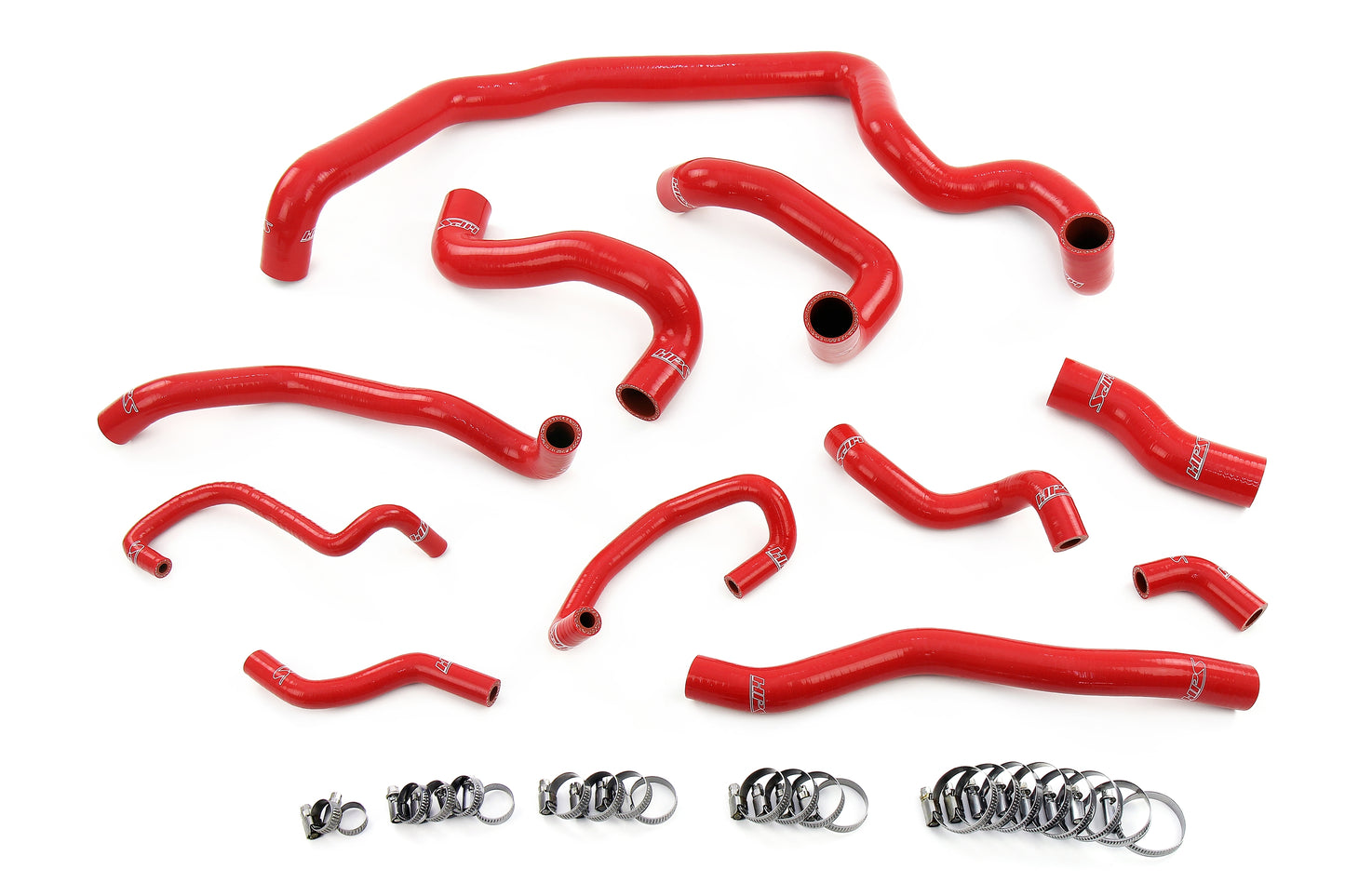 HPS Performance 3-ply Reinforced Silicone Hoses For Radiator Heater Water Pump Expansion Tank 57-1995-RED