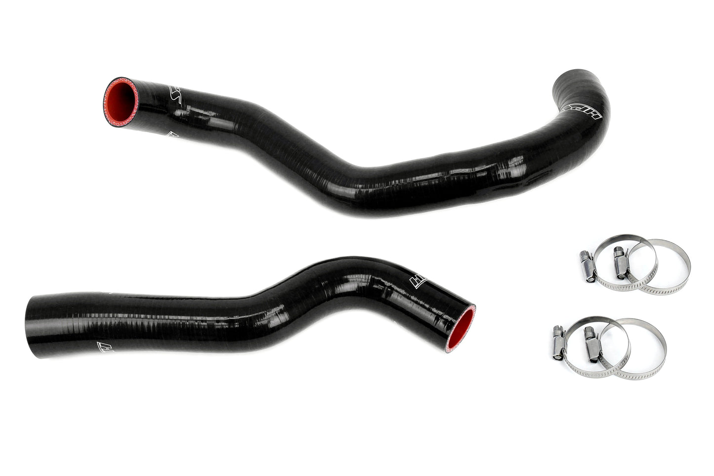 HPS Performance High Temp 3-ply Reinforced Silicone Replaces OEM Rubber Radiator Coolant Hoses 57-2043-BLK