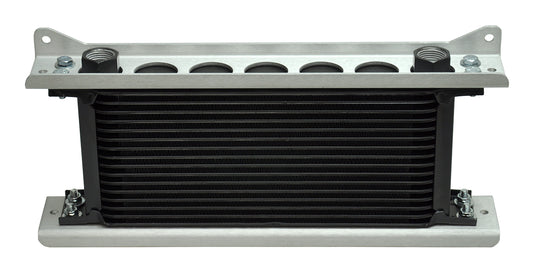 Derale Single Stacked Plate Brushed Aluminum Brackets With Mounting Hardware 50023