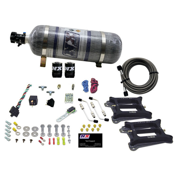 Nitrous Express DUAL 4150/ALCOHOL (100-200-300-400-500HP) WITH COMPOSITE BOTTLE NX-50245-12