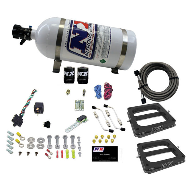 Nitrous Express DUAL DOM/ALC (100-200-300-400-500HP) WITH 10LB BOTTLE NX-50275-10