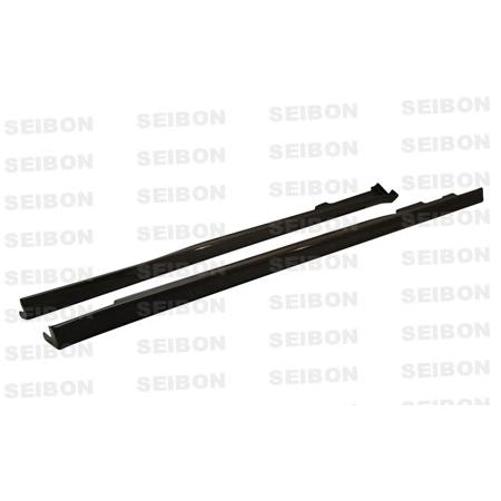 Seibon Carbon SS9600HDCV2D-TR TR-style carbon fiber side skirts for 1996-2000 Honda Civic 2DR/HB