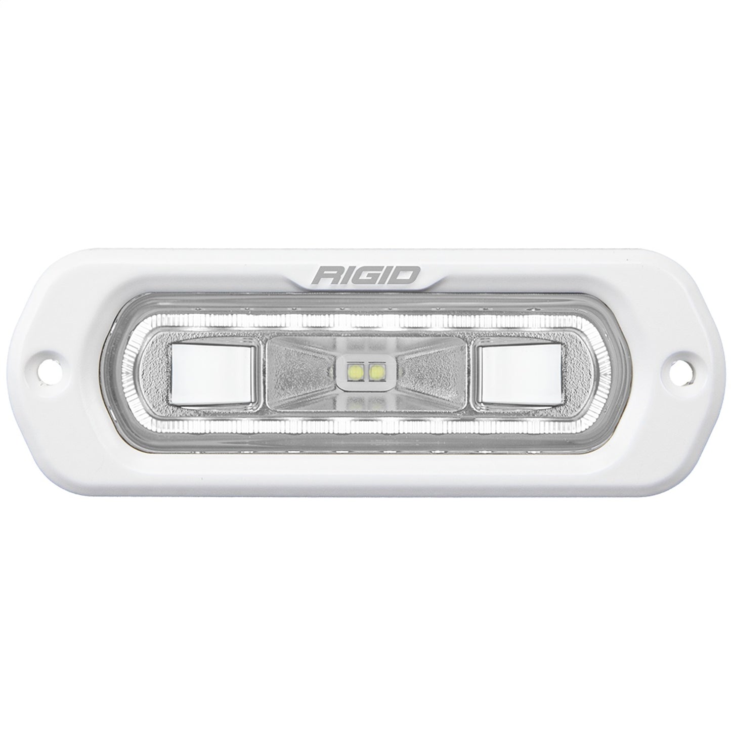 RIGID Industries SR-L Series Marine Spreader Pod 2 Wire Flush Mount White Housing With White Halo 51200