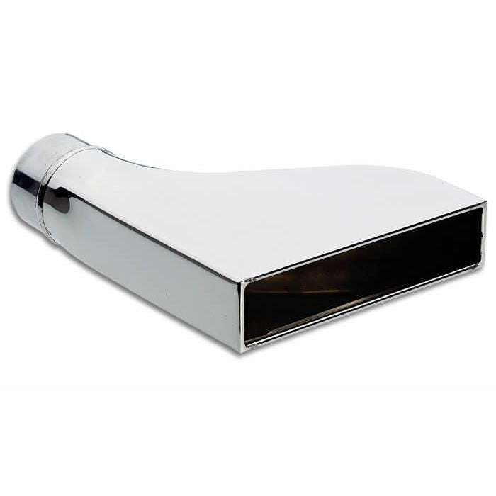 Vibrant Performance - 1606 - 7.50 in. x 2.00 Rectangular Stainless Steel Tip (Camaro Style) - 2.5 in.inlet