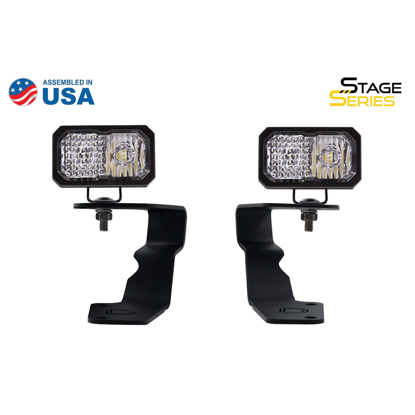 Diode Dynamics SSC2 LED Ditch Light Kit for 15-21 Subaru WRX/STi Sport White Combo DD6616