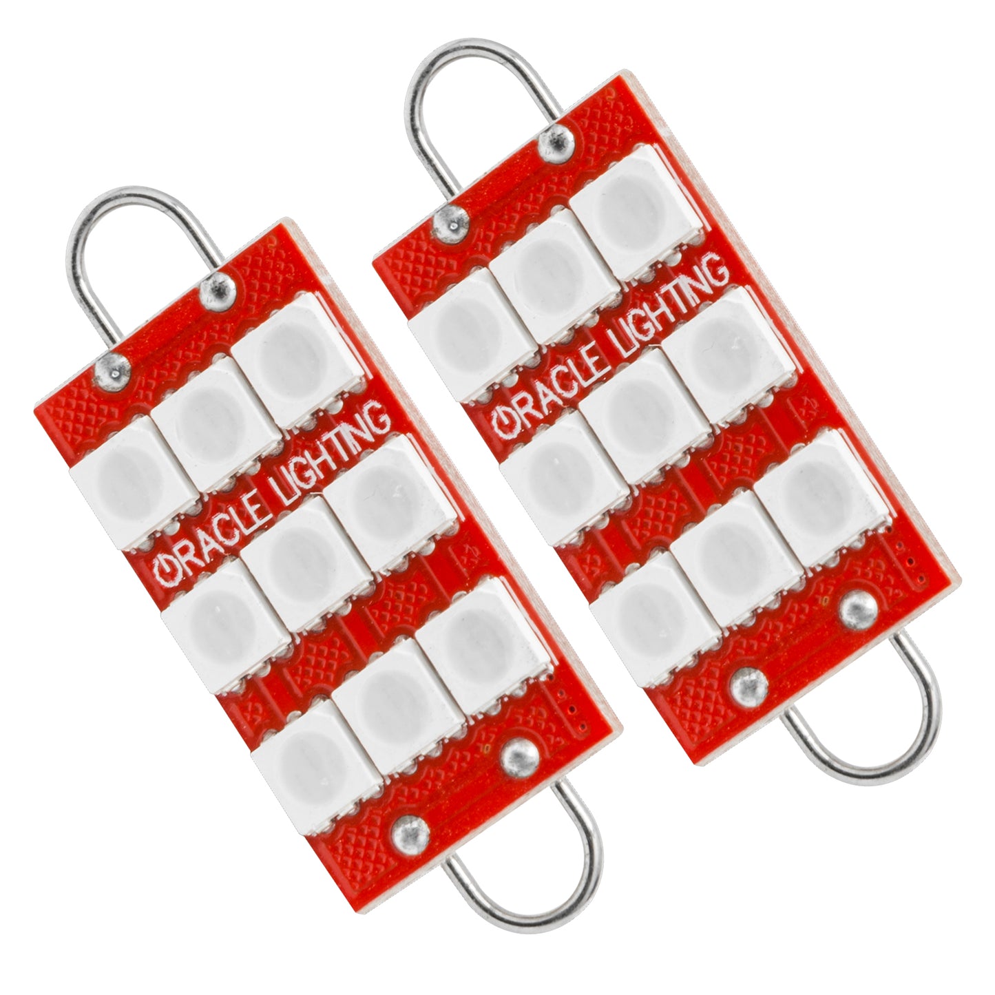 Oracle Lighting 5209-003 - ORACLE 44MM 6 LED 3 Chip - Loop Festoon Bulbs (Pair) - Red