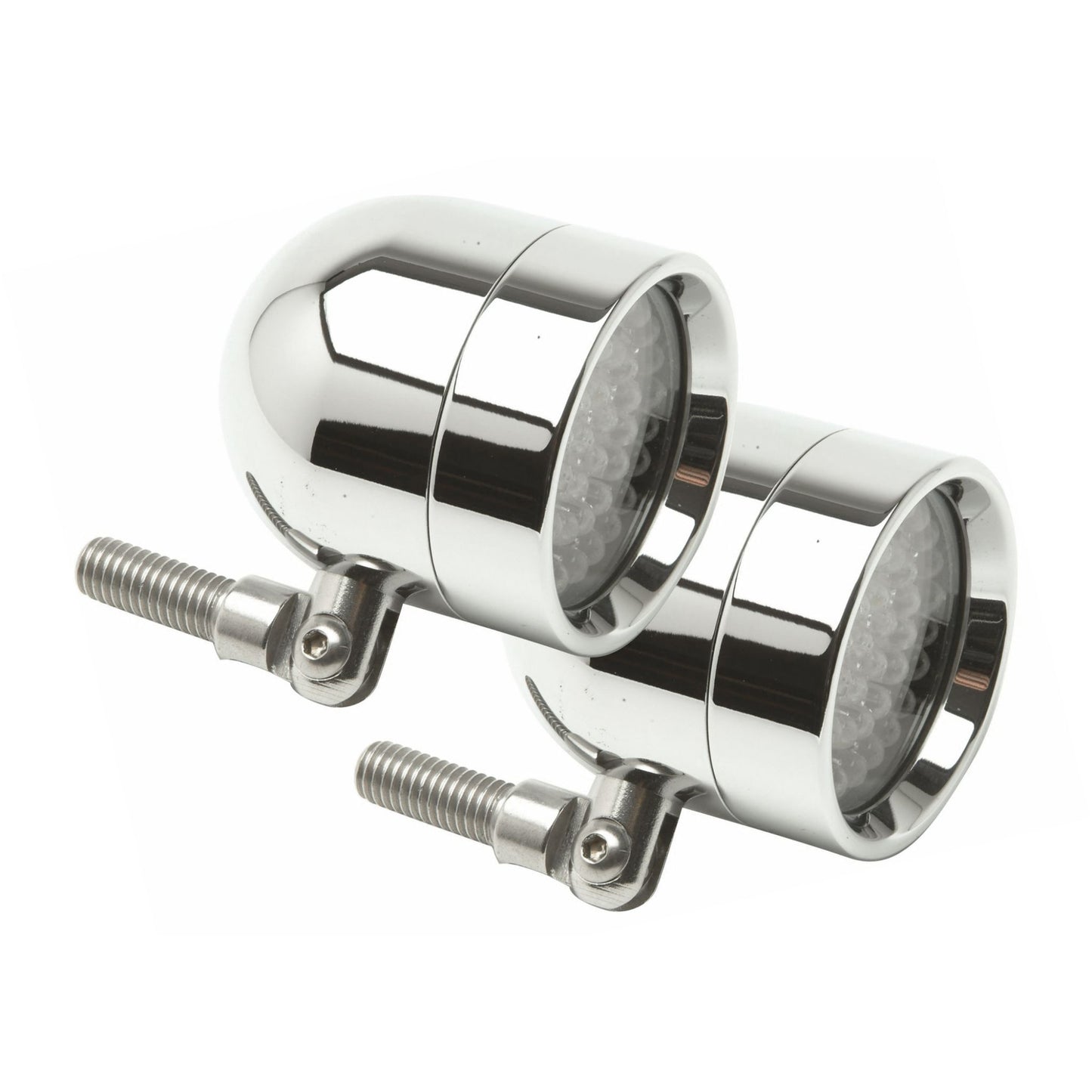 Lazer Star Lights RED LED SHORTY CHROME PIVOT MOUNT LSK4801R