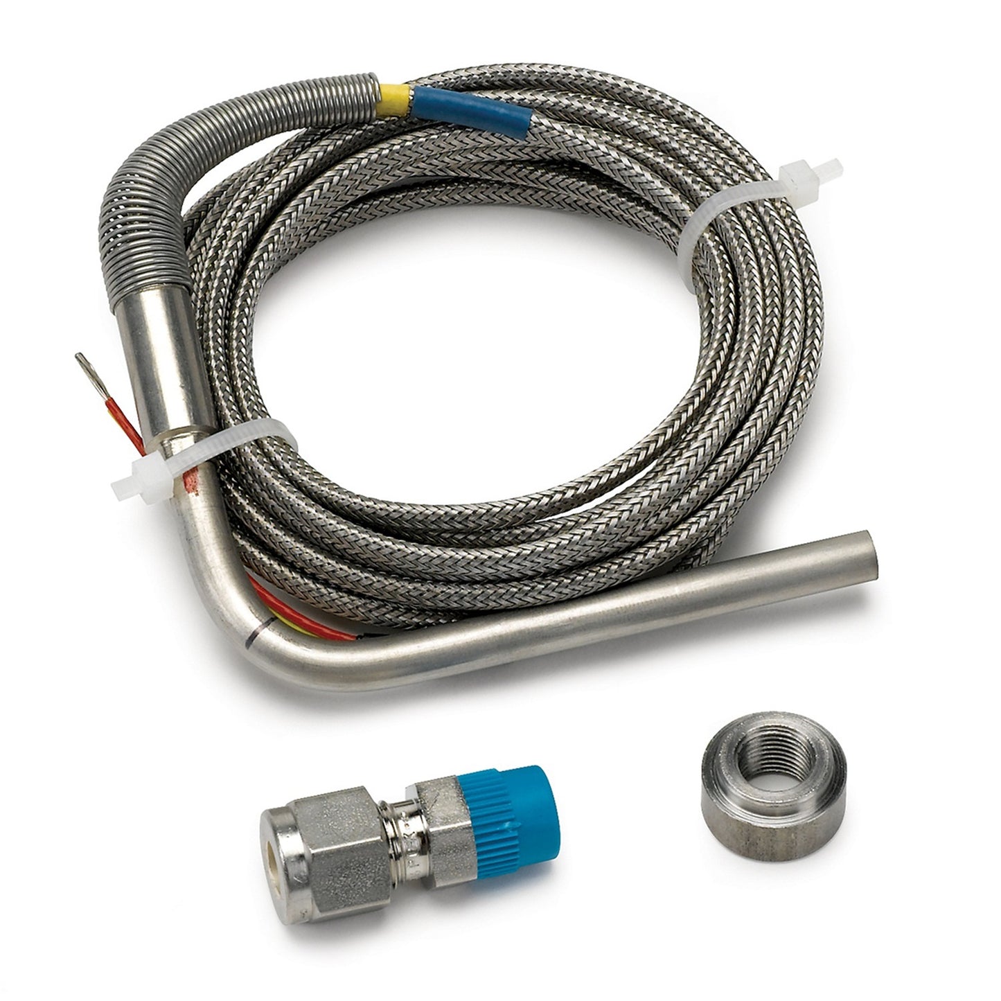 AutoMeter THERMOCOUPLE KIT TYPE K 1/4 in. DIA OPEN TIP 10FT INCL. STAINLESS COMP. & WELD BOSS 5243