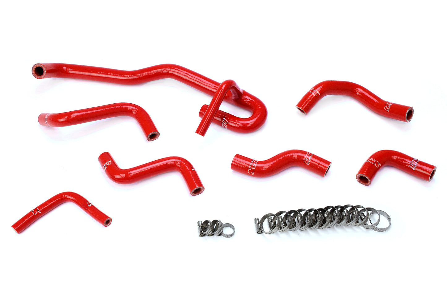 HPS Performance 3-ply Reinforced Silicone Replaces Rubber Heater Coolant Hoses 57-2190-RED