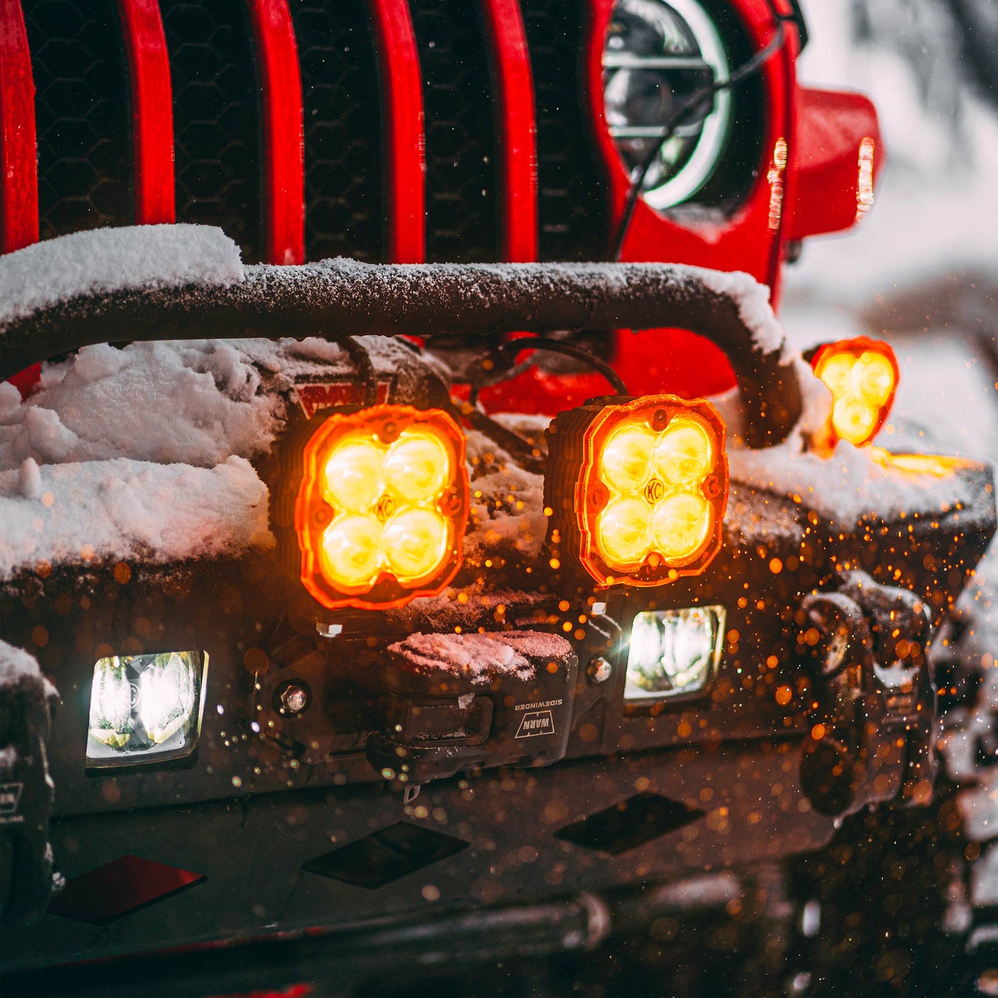 KC HiLiTES FLEX ERA 4 - Light Shield / Hard Cover - Amber 5327