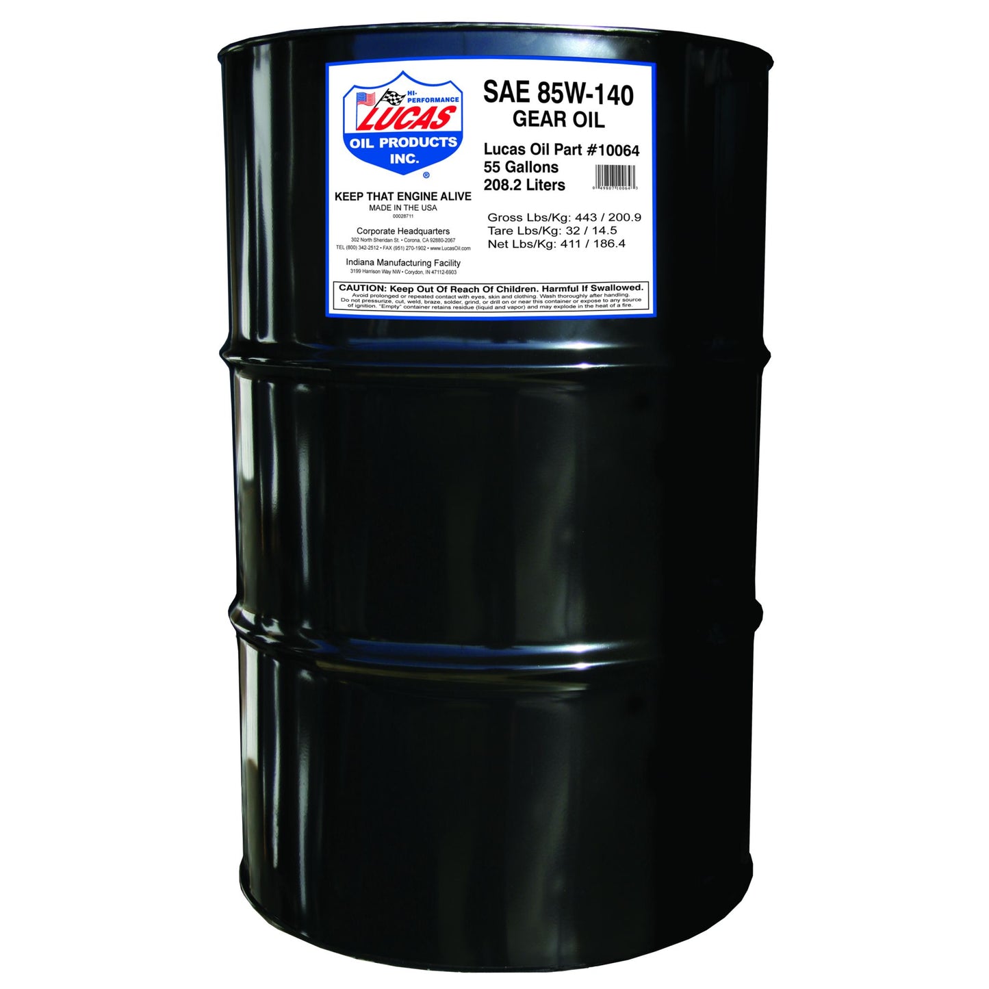 Lucas Oil Products SAE 85W-140 Plus Heavy Duty Gear Oil 10064