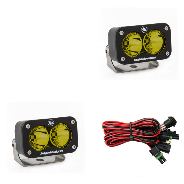 Baja Designs S2 Sport Black LED Auxiliary Light Pod Pair 547816