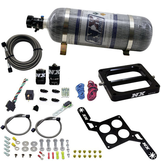 Nitrous Express 4500 RNC Conventional Plate System W/ .375" Solenoid W/ 12lb Bottle NX-55170-12