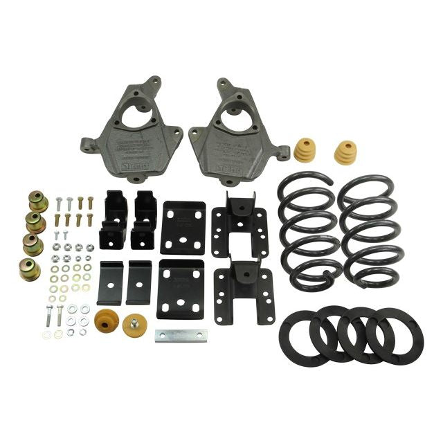 BELLTECH 652 LOWERING KITS Front And Rear Complete Kit W/O Shocks 2007-2013 Chevrolet Silverado/Sierra (Ext Cab & Crew Cab) 3 in. or 4 in. F/5 in. or 6 in. R drop W/O Shocks