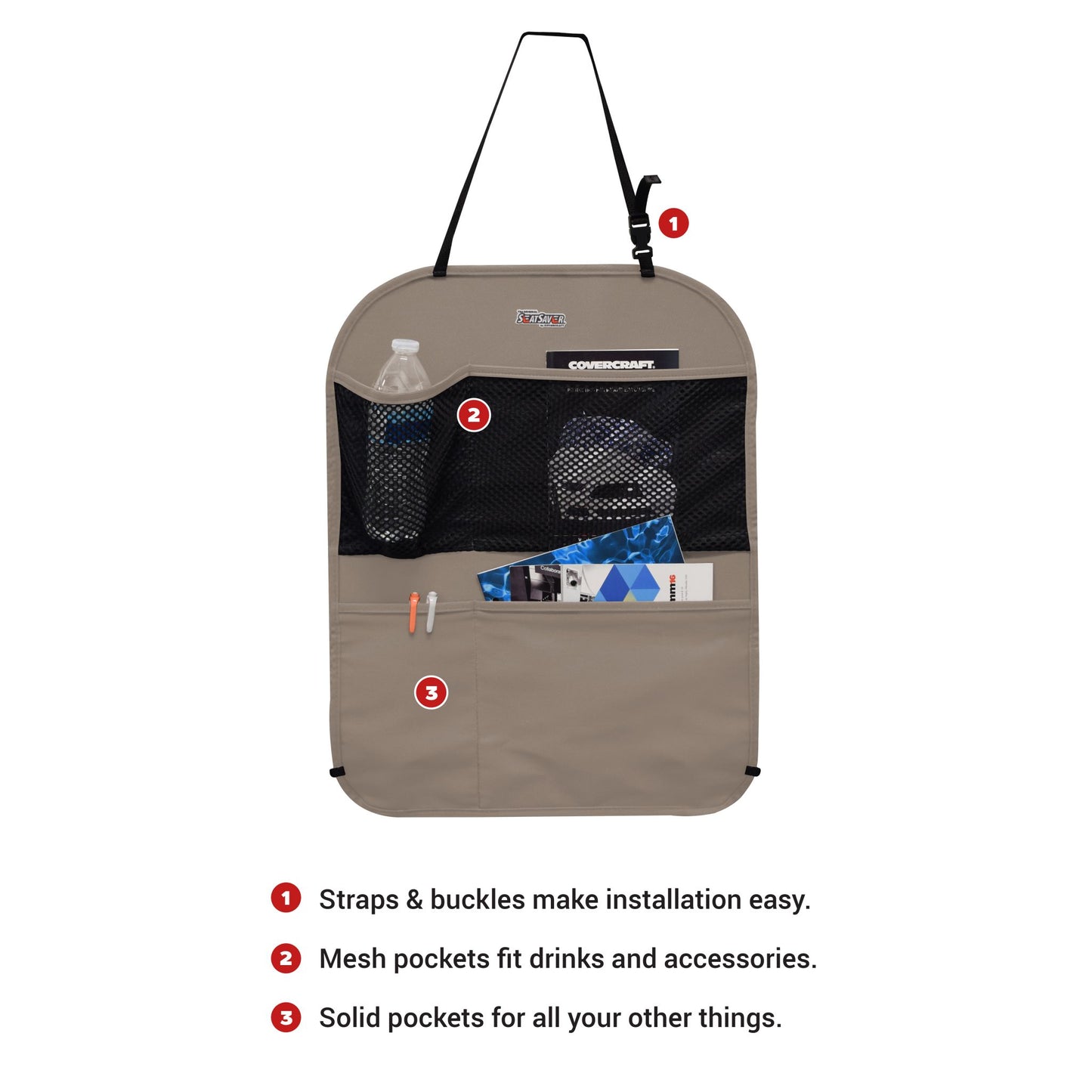 Covercraft Polycotton Seatback Organizer SBK1001PCSA