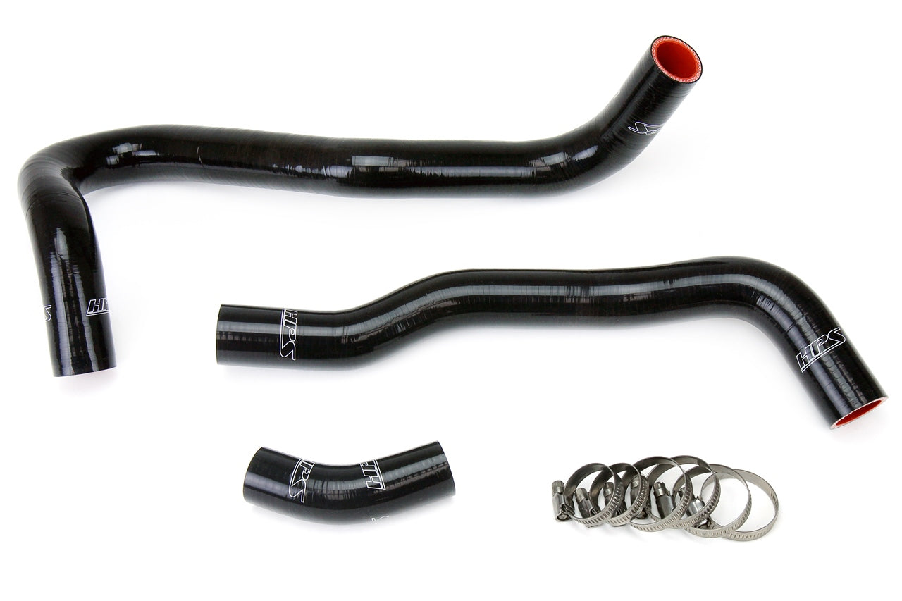 HPS Performance High Temp 3-ply Reinforced SiliconeReplace OEM Rubber Radiator Coolant Hoses 57-1021-BLK