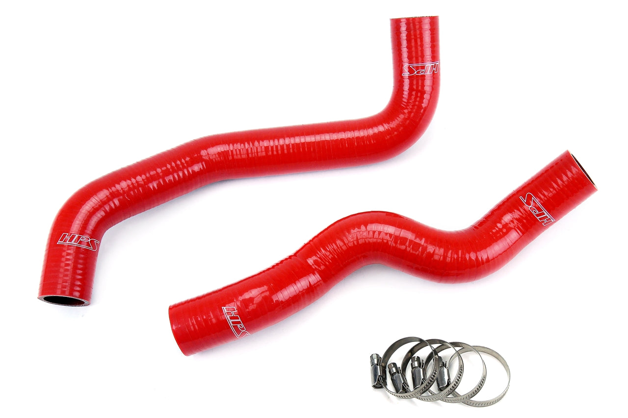 HPS Performance High Temp 3-ply Reinforced SiliconeReplace OEM Rubber Radiator Coolant Hoses 57-1049-RED