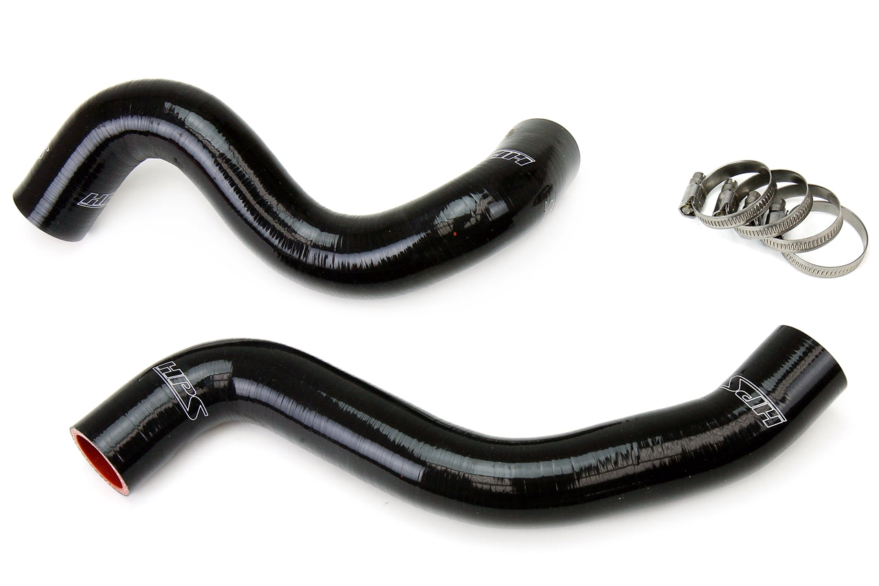 HPS Performance High Temp 3-ply Reinforced SiliconeReplace OEM Rubber Radiator Coolant Hoses 57-1058-BLK