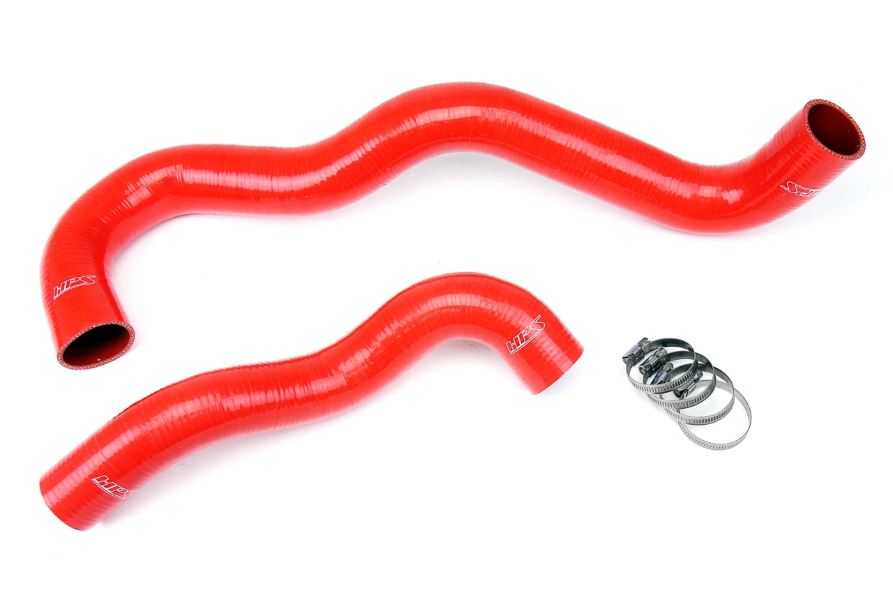 HPS Performance High Temp 3-ply Reinforced Silicone Replace OEM Rubber Radiator Coolant Hoses 57-1075-RED