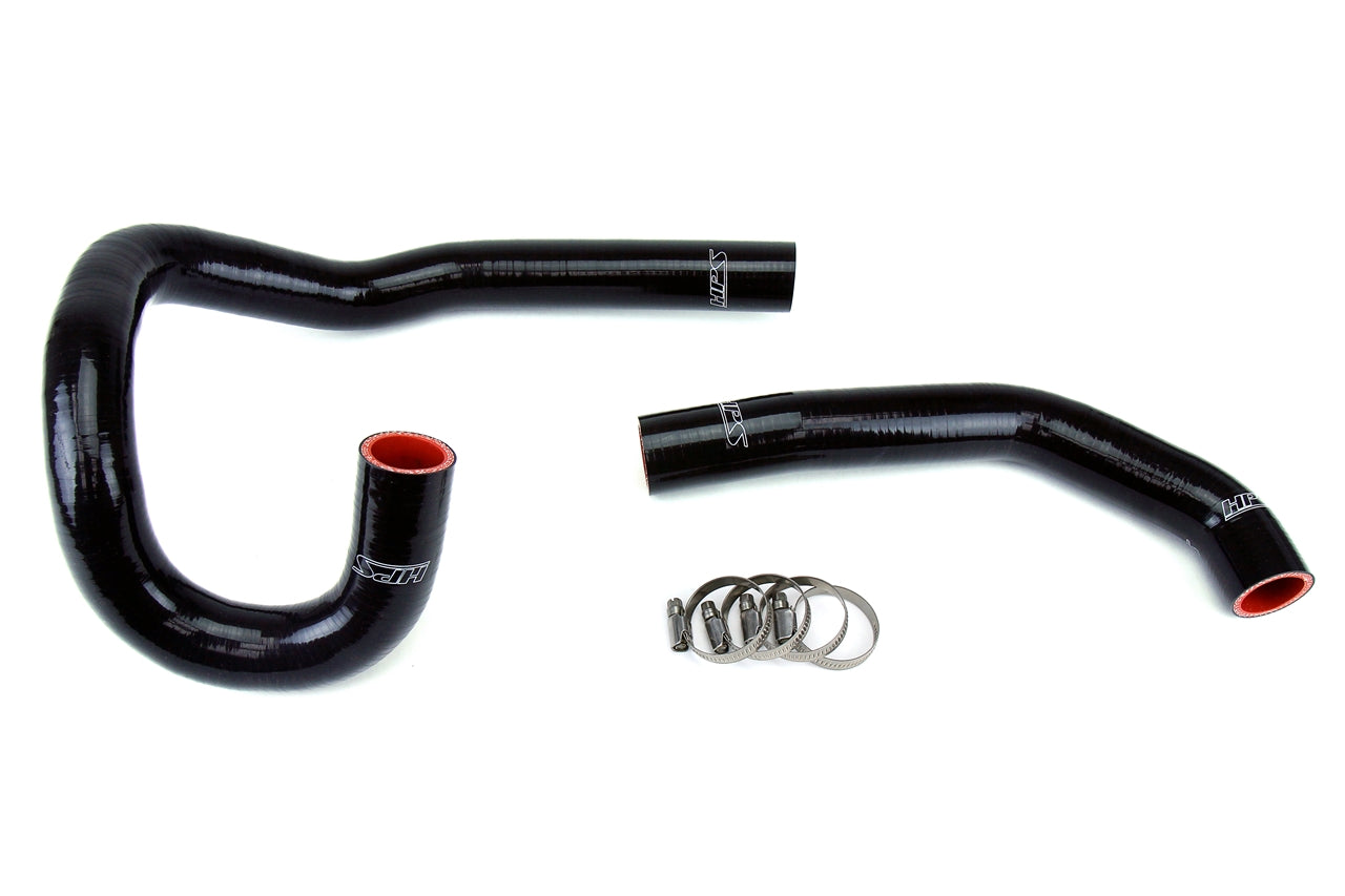 HPS Performance High Temp 3-ply Reinforced Silicone Replace OEM Rubber Radiator Coolant Hoses 57-1205-BLK
