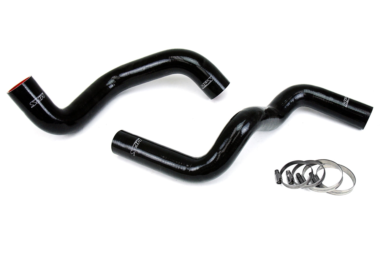 HPS Performance High Temp 3-ply Reinforced Silicone Replace OEM Rubber Radiator Coolant Hoses 57-1210-BLK
