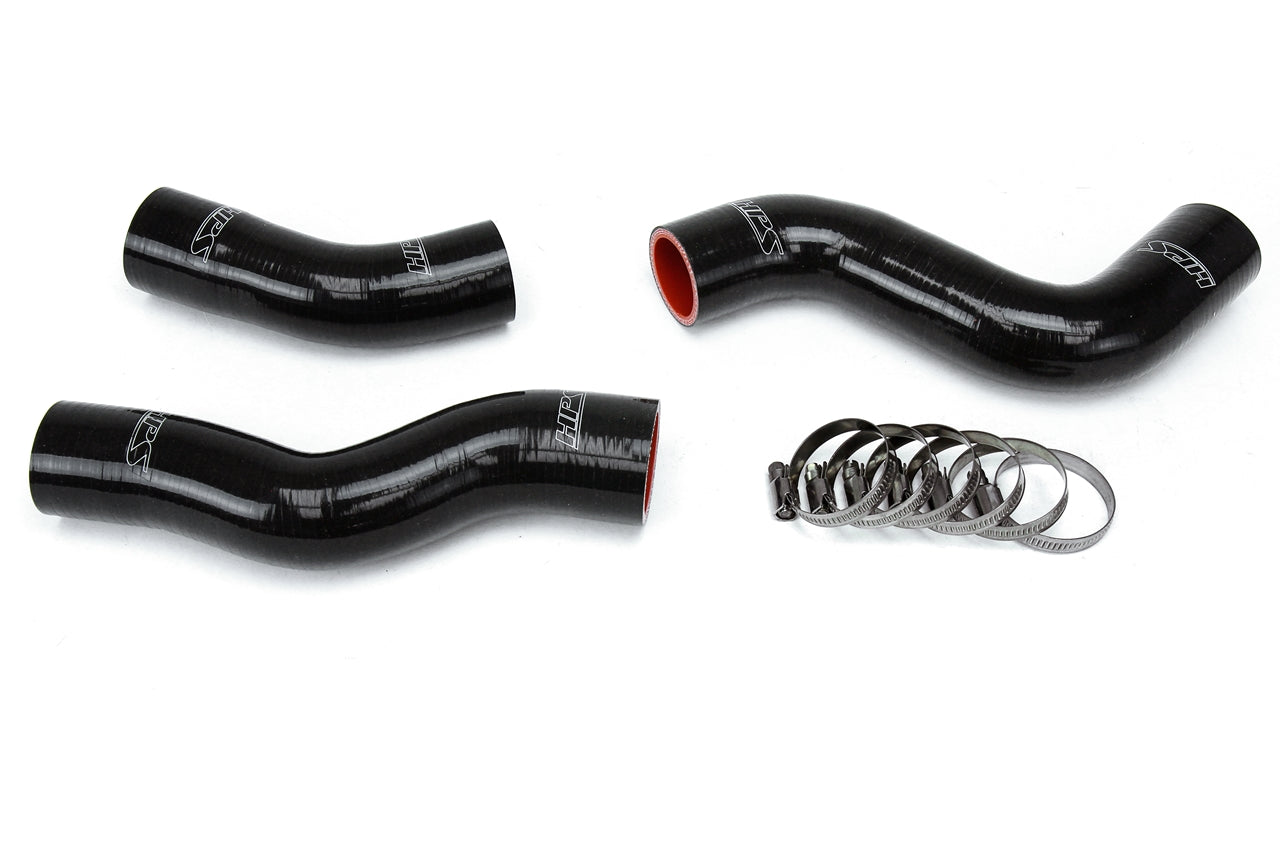 HPS Performance High Temp 3-ply Reinforced Silicone Replace OEM Rubber Radiator Coolant Hoses 57-1218-BLK