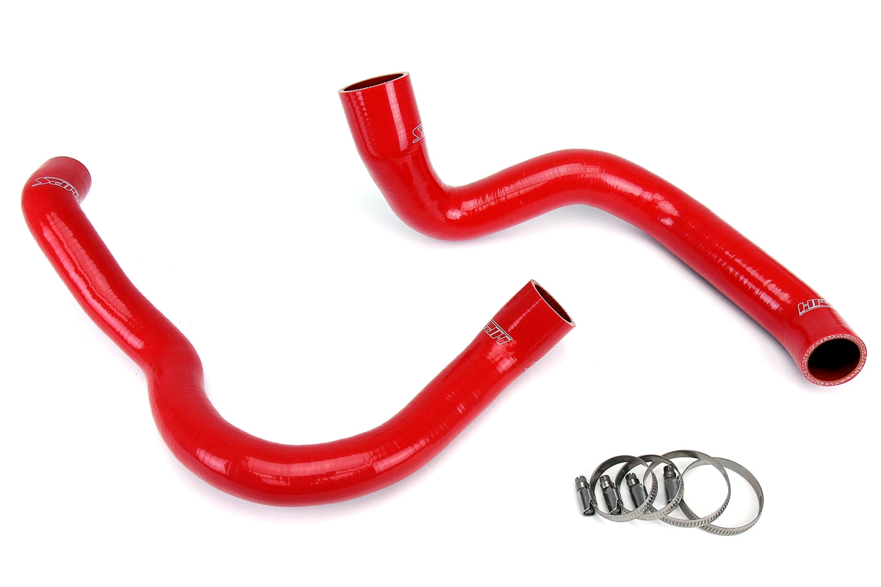HPS Performance High Temp 3-ply Reinforced Silicone Replace OEM Rubber Radiator Coolant Hoses 57-1219-RED