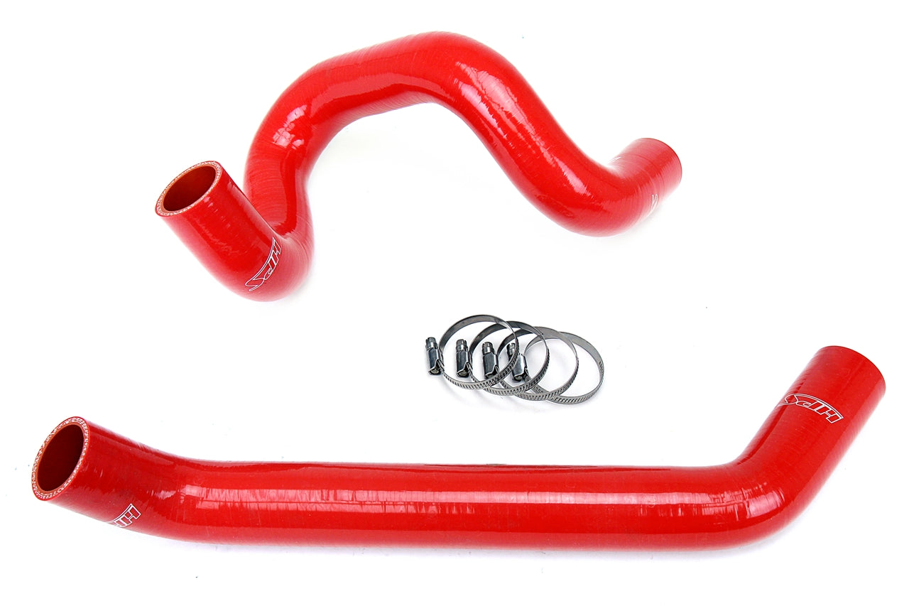 HPS Performance High Temp 3-ply Reinforced Silicone Replace OEM Rubber Radiator Coolant Hoses 57-1220R-RED