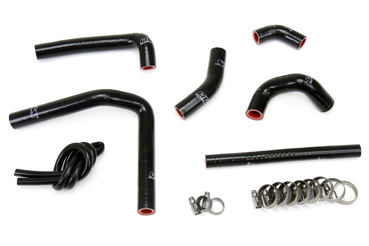 HPS Performance High Temp 3-ply Reinforced Silicone Replace OEM Rubber Radiator Coolant Hoses 57-1233-BLK